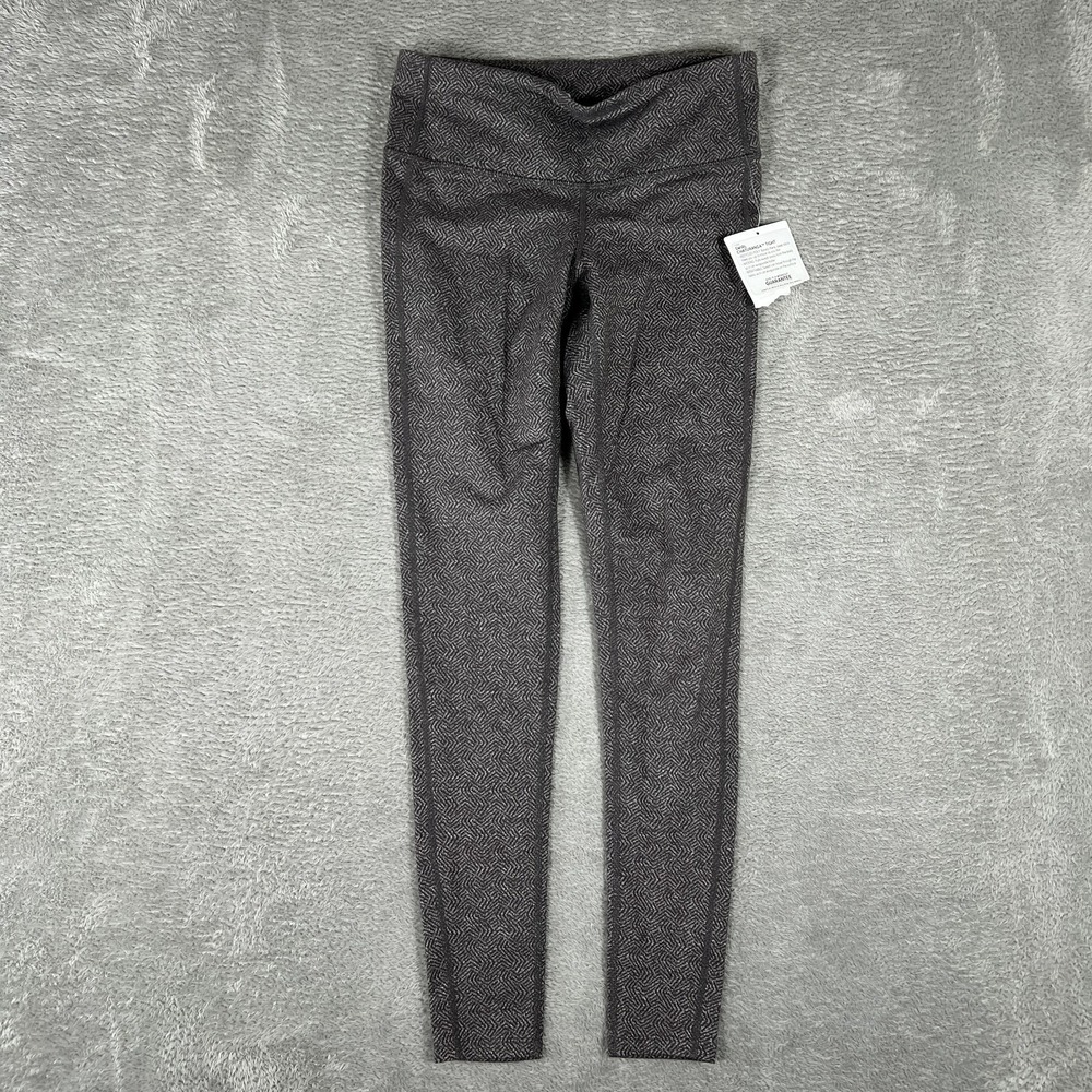 Athleta Swirl Chaturanga Tight Leggings Womens XS‎ Gray Geometric Yoga Athletic